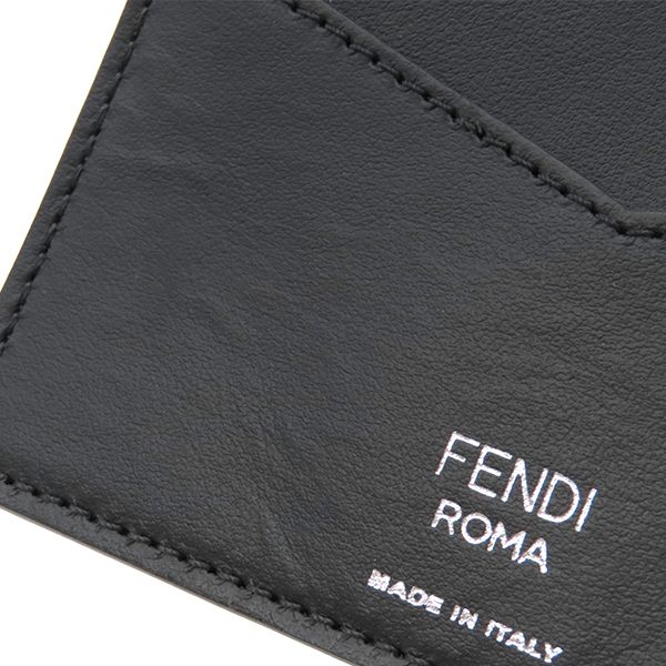 Fendi Card Case Zucca Card Holder Leather Brown Card Holder Pass Case 7ar911