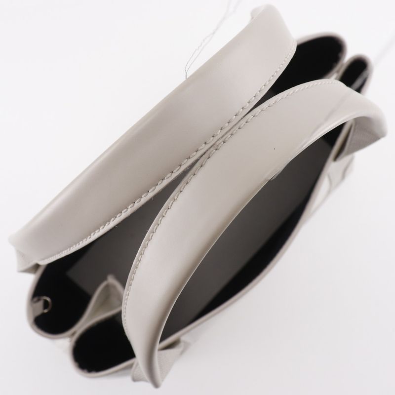 Balenciaga Navy Cabas S 339933 Canvas Light Grey Unisex Tote Bag