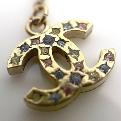 Chanel Bracelet Gold Color Stone Coco Mark No5