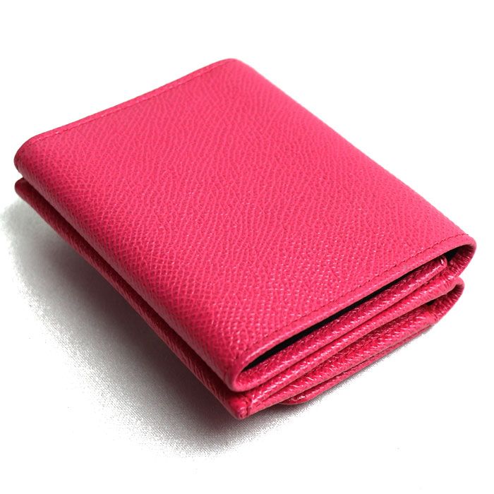 Bvlgari Trifold Wallet Pink 289063 Women's Pre-owned