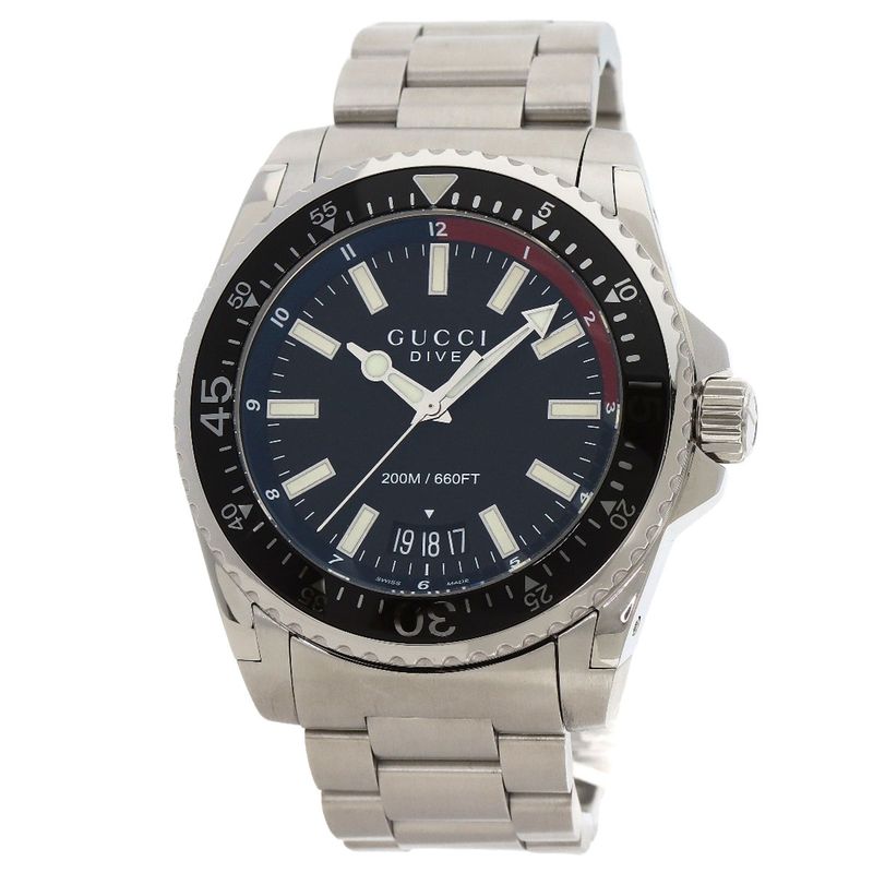 Gucci Ya1362 DIVE Watch SS Men's