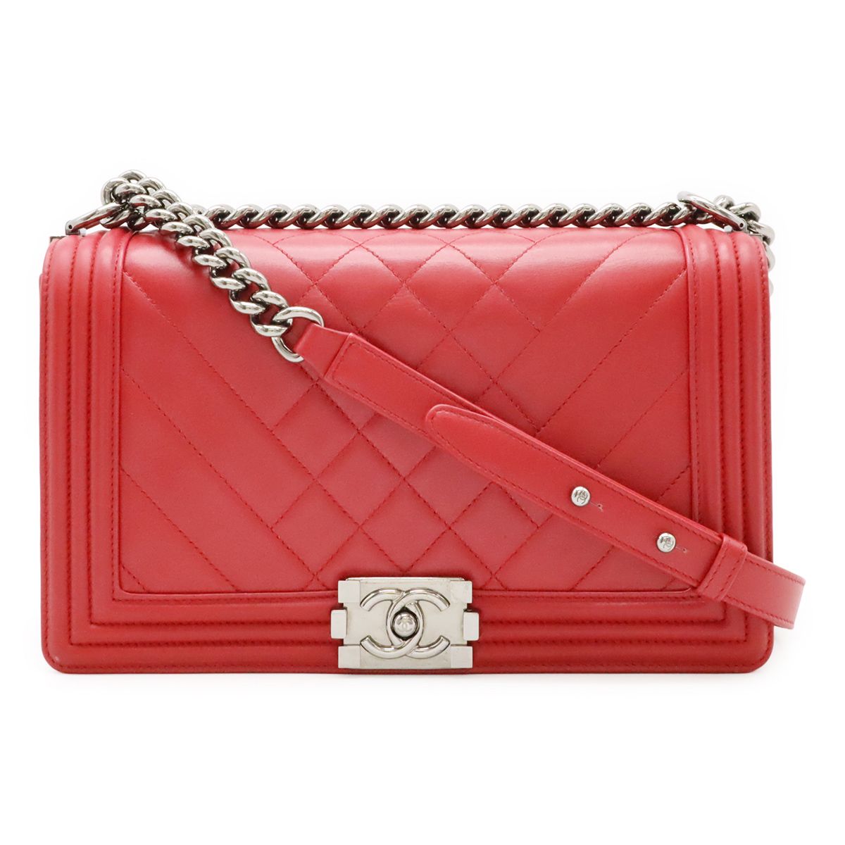 Chanel Boy Chanel Matelasse Coco Mark Chain Shoulder Shoulder Bag Lambskin