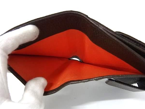 Bvlgari Logomania Canvas And Leather Bifold Wallet Billfold Brown Fu2105