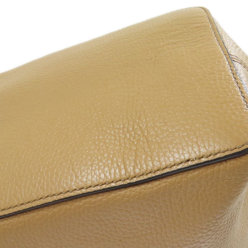 Gucci 536194 Outlet One Shoulder Interlocking G Tote Bag Leather Women