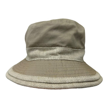 Hermes Motsch Double Brim Bucket Hat Double Brim Bucket Hat 56 Beige Cotton