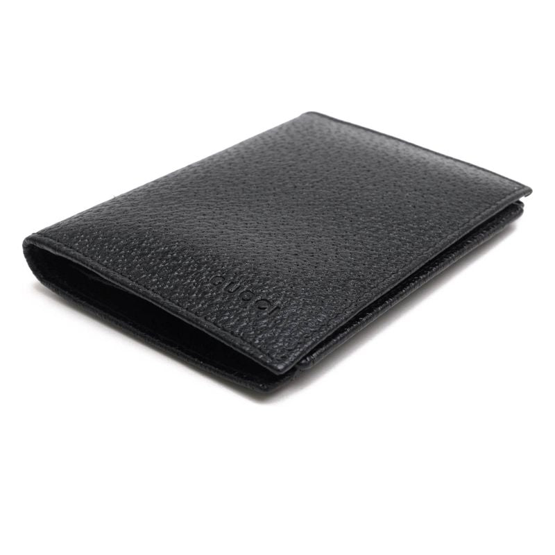 Gucci Card Case Business Card Holder Men's Leather Genuine Black Business Card