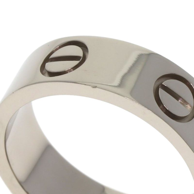 Cartier Love Ring #50 Ring - 18K White Gold Ladies