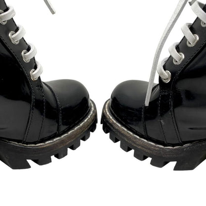 Louis Vuitton Star Trail Ankle Boots 35 1 2 Black White Logo Line Louis Vuitton