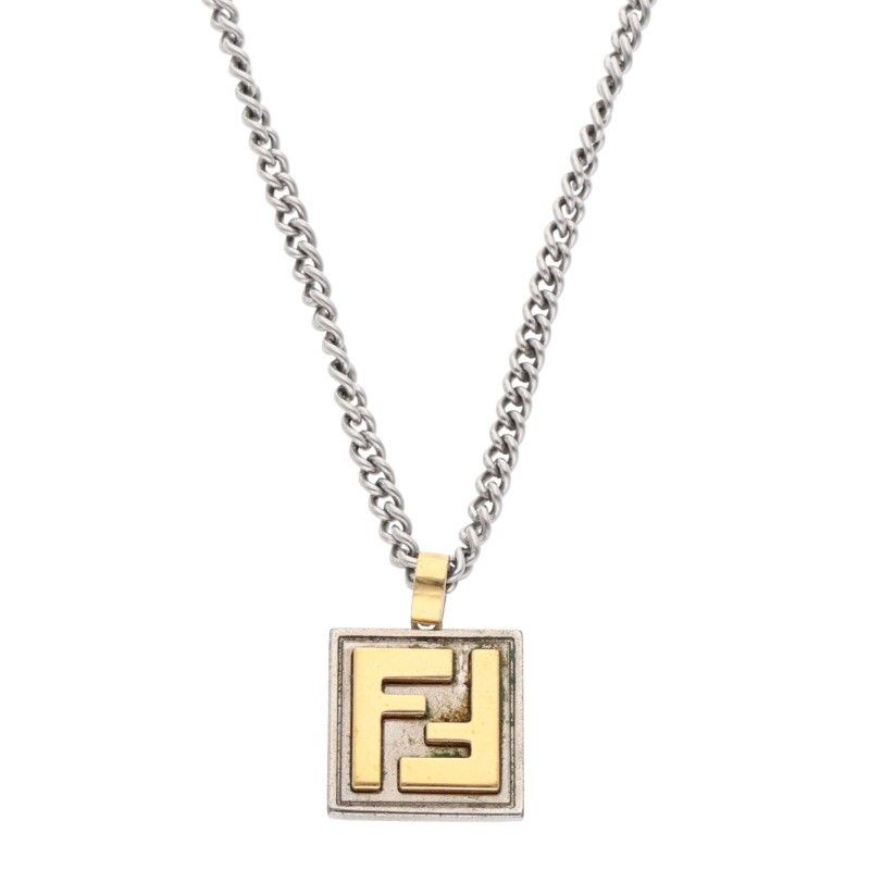 Fendi FF Logo Chain Necklace Men's