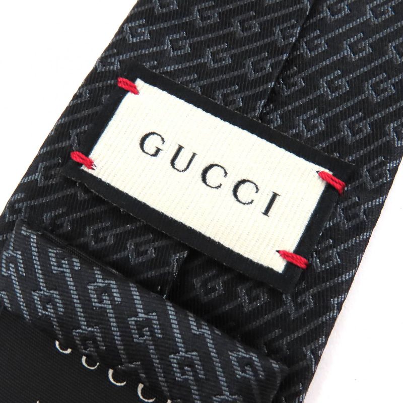 Gucci 100% Silk G Logo Regimental Stripe Necktie With 7cm (2.76in) Sword Tip