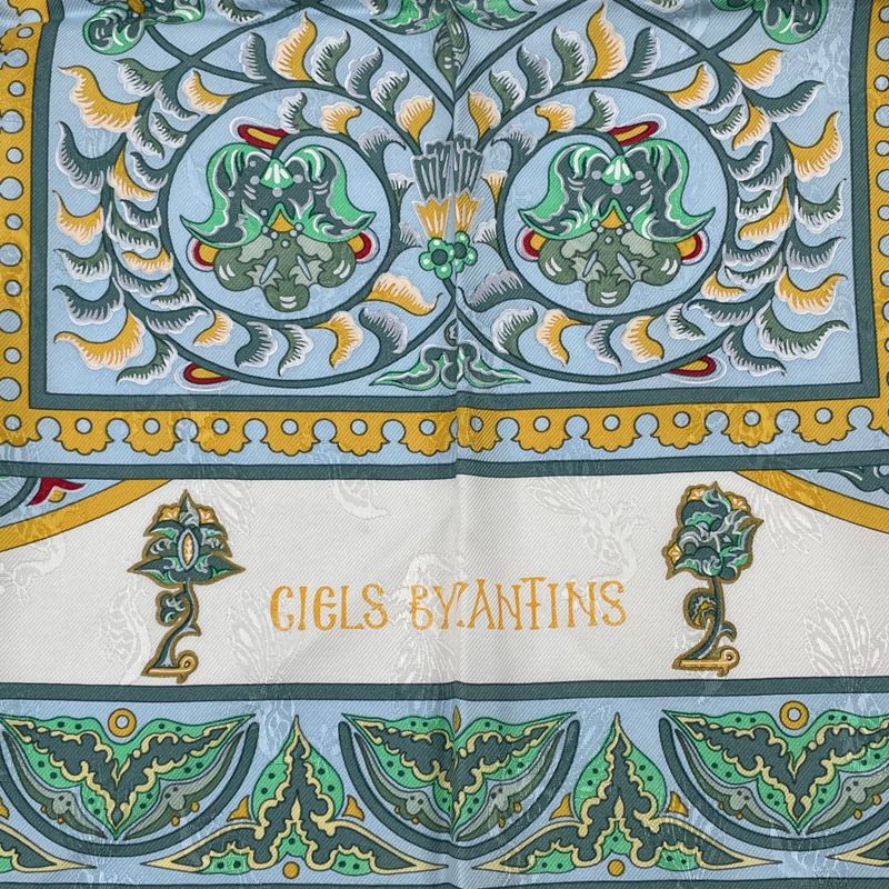 Hermes Scarf Carre 90 Ciels Byzantins Byzantine Sky Silk Multicolor