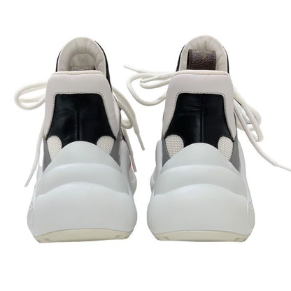 Louis Vuitton Arclight Line Sneakers Shoes Fabric Leather White Unused LV Logo