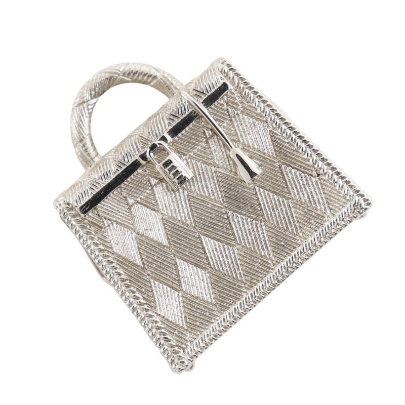 Hermes Curiosité Kelly Metal Silver Ladies 29.2g Pendant Top