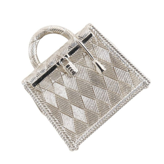 Hermes Curiosité Kelly Metal Silver Ladies 29.2g Pendant Top