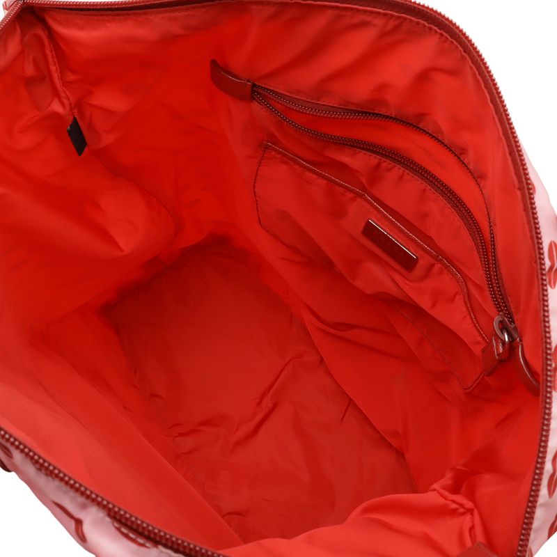 Prada Triangle Logo Lip Pattern Lip Tote Bag 2WAY Shoulder Bag Shoulder Nylon