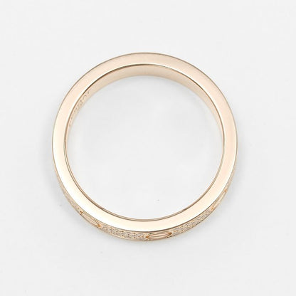 Cartier Love Small 18K Pink Gold And Pavé Diamonds Size 7 Ladies' 3.71g Ring