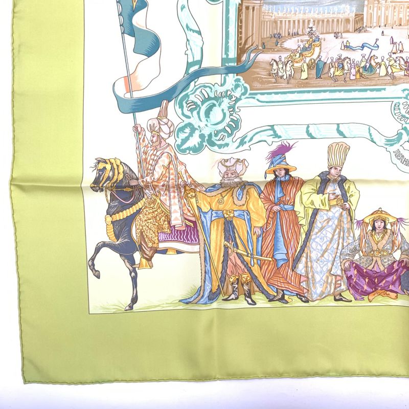 Hermes Carre 90 Silk Scarf Bandana Turqveries EN L'honneur DE MHT Turkish March