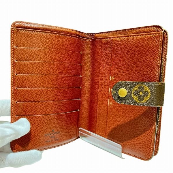 Louis Vuitton Monogram Porte Papier Zip M61207 Bifold Wallet Unisex