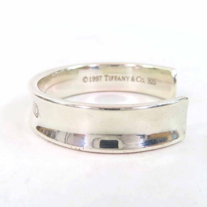 Tiffany & Co 1837 Narrow Bangle Bracelet Sv925 Silver Weight 35g Ladies