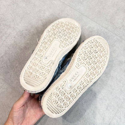 Gucci GG Denim Sneakers Logo 24ss 35 Women's 22cm (8.66in) Low Cut