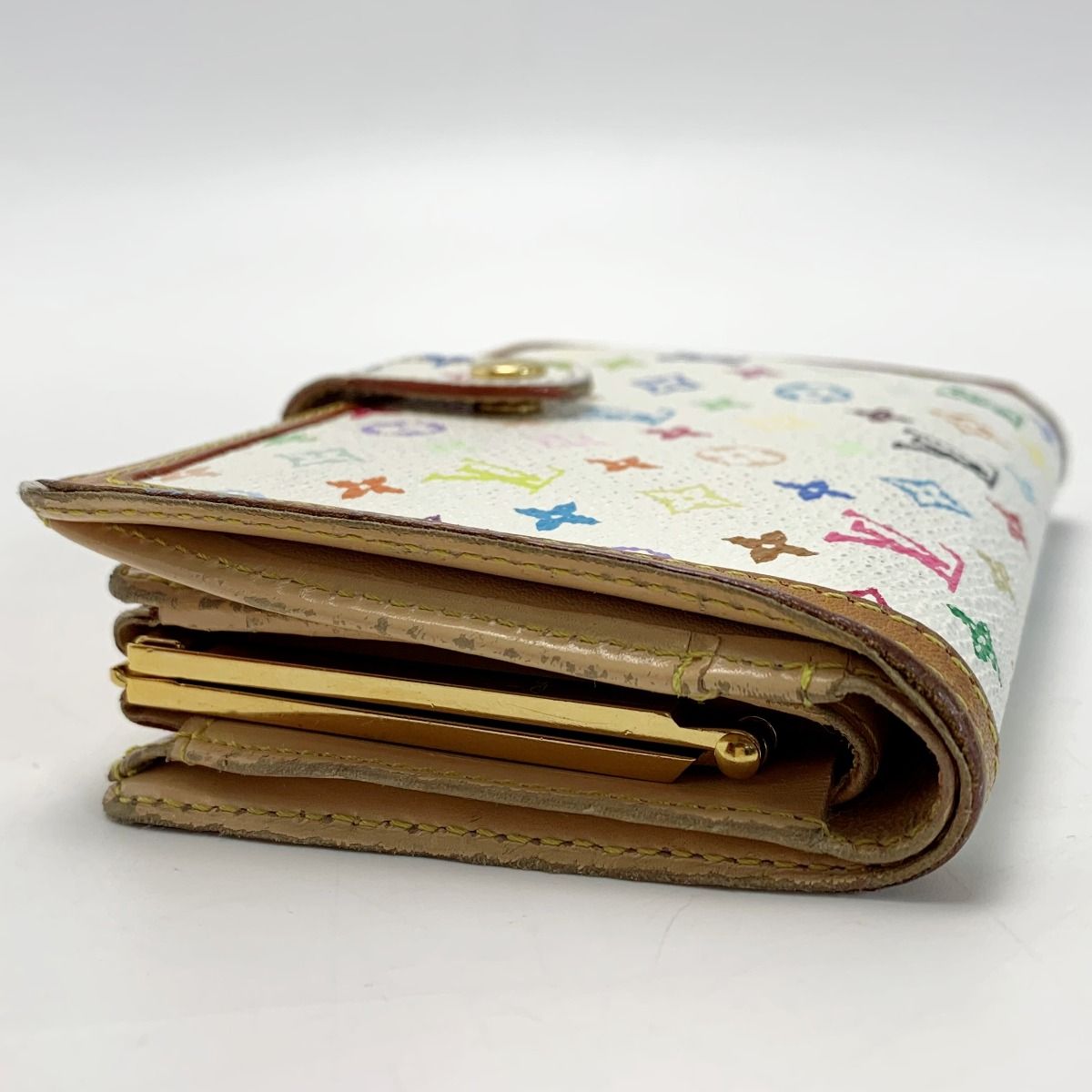 Louis Vuitton Monogram Multicolor Portomone Viennese M92987 Bronze Fold