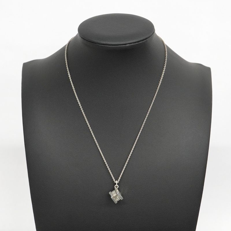 Tiffany & Co Necklace Atlas Cube In 925 Silver For Women