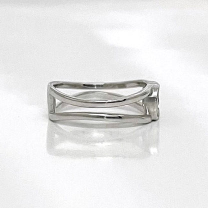 Gucci Ring Silver Interlocking