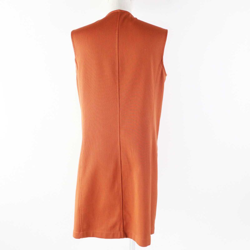 Hermes 22SS 2e0527d6 Silver Hardware ROBE Portefeuille Dress Terracotta 38