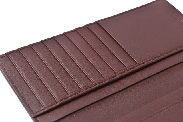 Bottega Veneta Wallet Men's Bottega Veneta Long Wallet Intrecciato Bordeaux