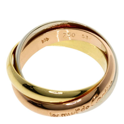 Cartier Trinity #53 Ring 18K Yellow Gold 18K White Gold 18K Pink Gold Ladies