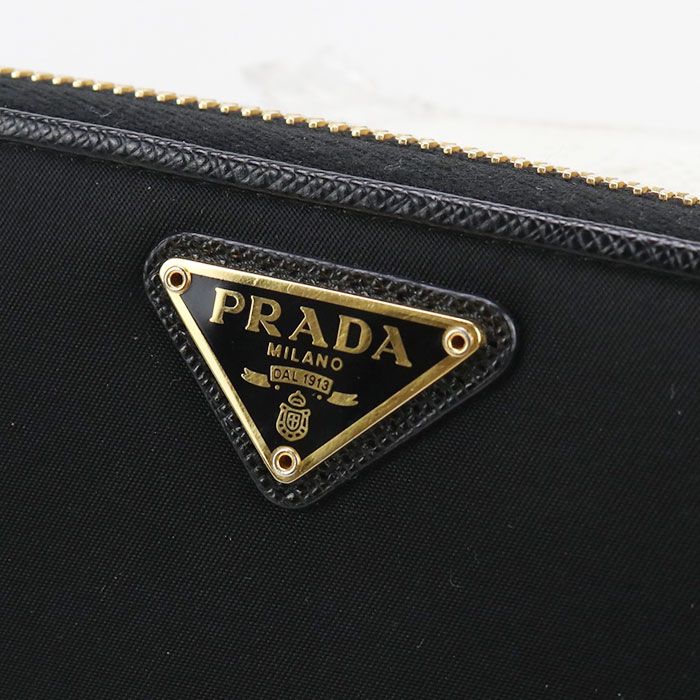 Prada Zip Around Long Wallet Long Wallet Round Zipper Nylon Women's