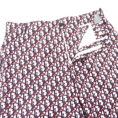  DIOR Homme 20SS 013c121a4751 Silk Obscure Pixel Bermuda Shorts White Navy Red
