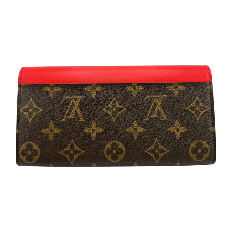 Louis Vuitton M60791 Monogram Long Wallet Portefeuille-sarah Tribal Mask Long