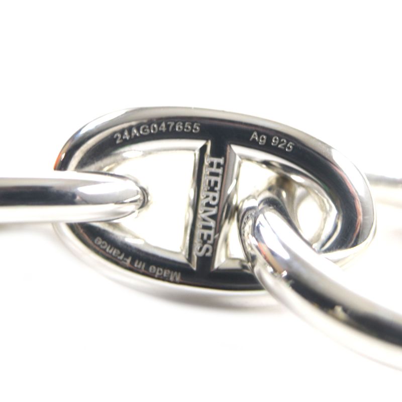  Hermes 2024 24ag047655 Chaine D'ancre TGM 11frame Bracelet Ag925 Silver With