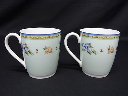 Tiffany & Co Tiffany & Co Morning Glory Mugs Set Of 2 Flatware Light Blue