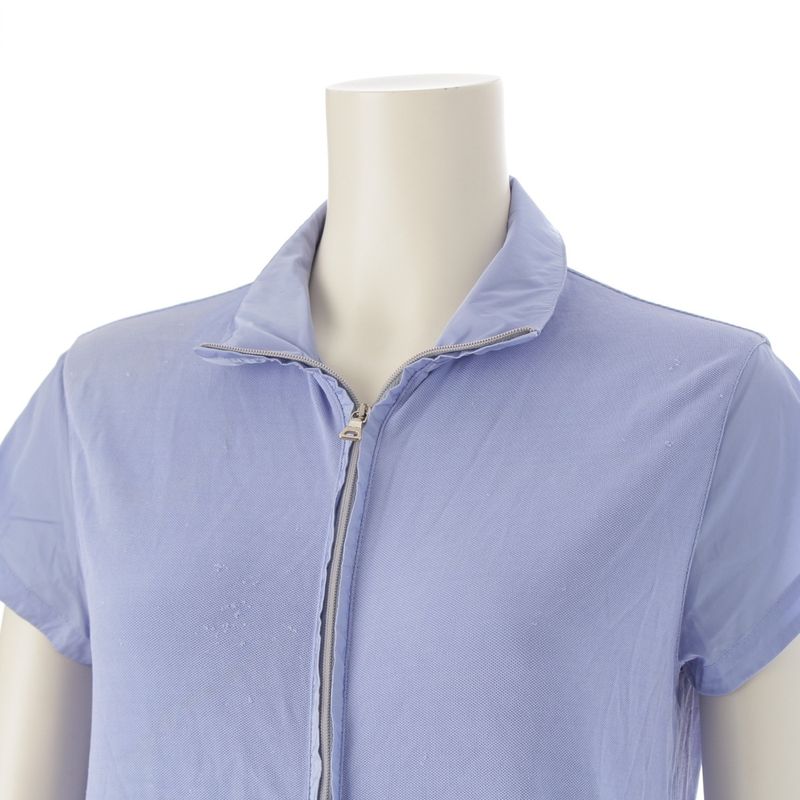 Prada Sport Archive Short Sleeve Cut Nylon Jacket Outerwear Tops Light Blue S