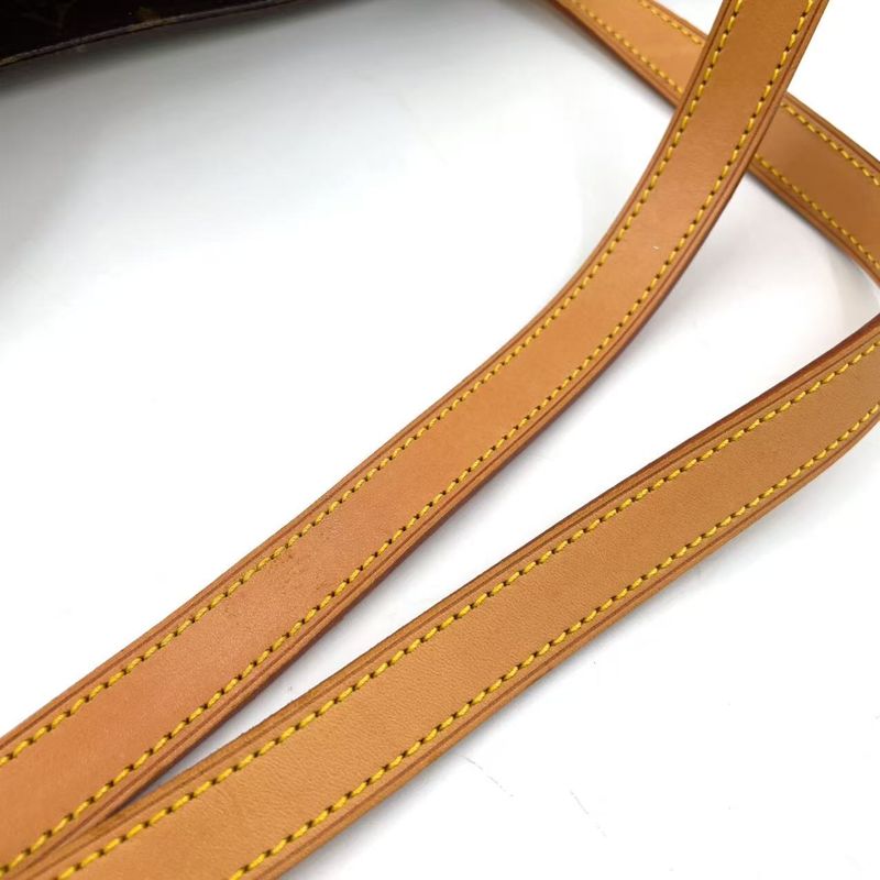 Louis Vuitton Sac Shopping Monogram Leather X PVC Brown Tote Bag Gold M51108