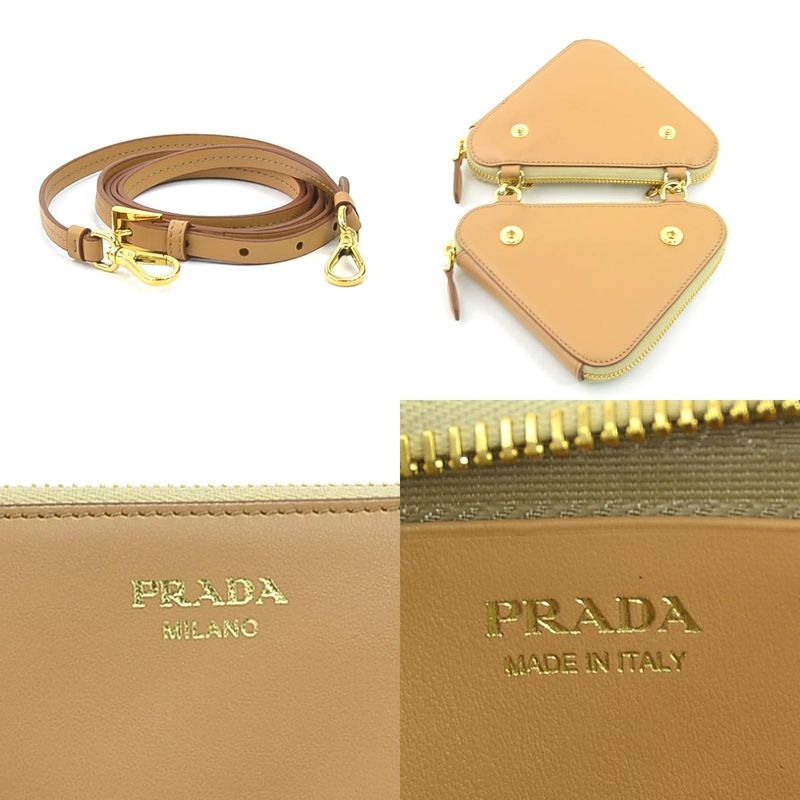 Prada Shoulder Bag Crochet Mini Pouch 1nr015