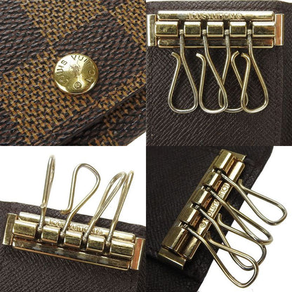 Louis Vuitton Key Case Multicles 4 N62631 Damier Canvas Brown - 4 Small Items