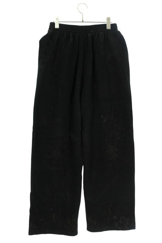 Balenciaga 23AW 744513 Tjq32 Dirty Finish Fleece Long Pants Men's M