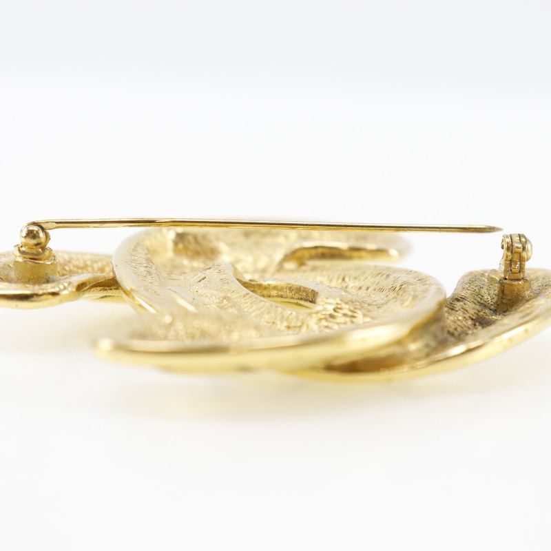 Chanel Coco Mark Gold Plated Ladies 37.3g Brooch