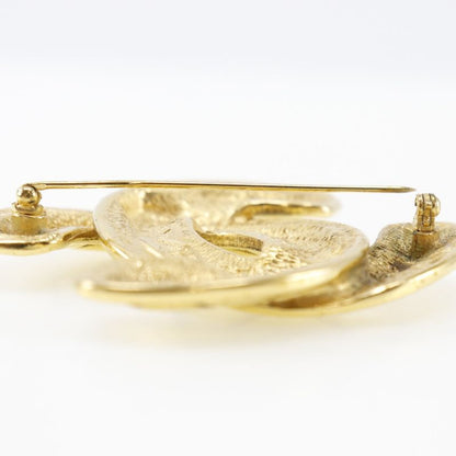 Chanel Coco Mark Gold Plated Ladies 37.3g Brooch