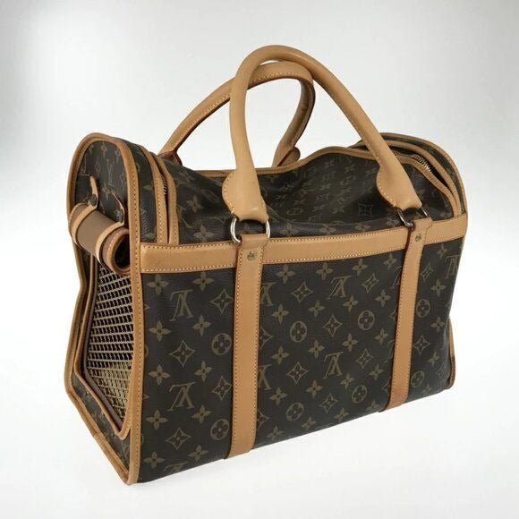 Louis Vuitton Sac Chien 40 Dog Carrier Monogram Pet Travel Bag Purse