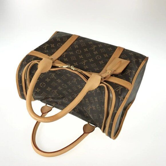 Louis Vuitton Sac Chien 40 Dog Carrier Monogram Pet Travel Bag Purse