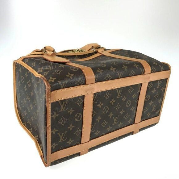 Louis Vuitton Sac Chien 40 Dog Carrier Monogram Pet Travel Bag Purse