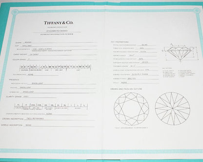 Tiffany & Co Pendant Necklace 18K Yellow Gold Diamond 018ct F-vvs1-3excellent-no