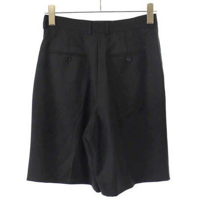 Celine Shorts 2 Tucked Wool Wide Shorts 2p524673d Black 40
