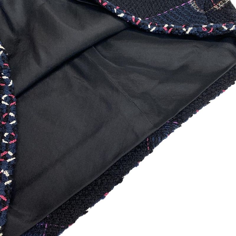 Chanel Skirt Suit Women's P29905/p29915 Black×navy×multi Seventh Sleeve/tweed/co