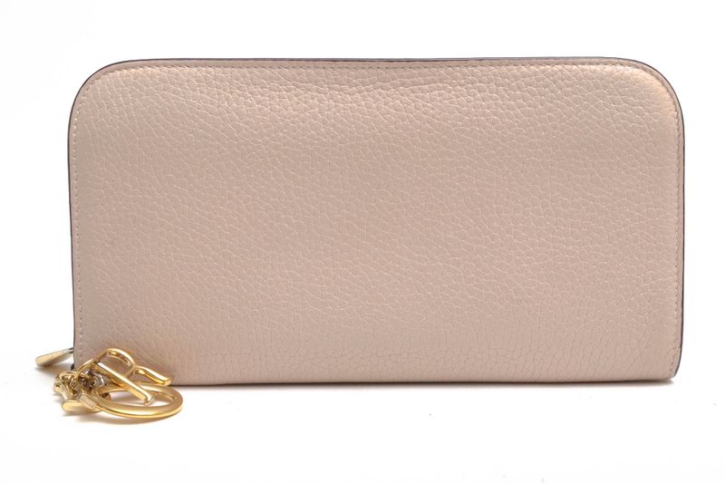 Christian Dior Wallet Women Leather Genuine Leather Beige S02710trl Dior Iss Imo