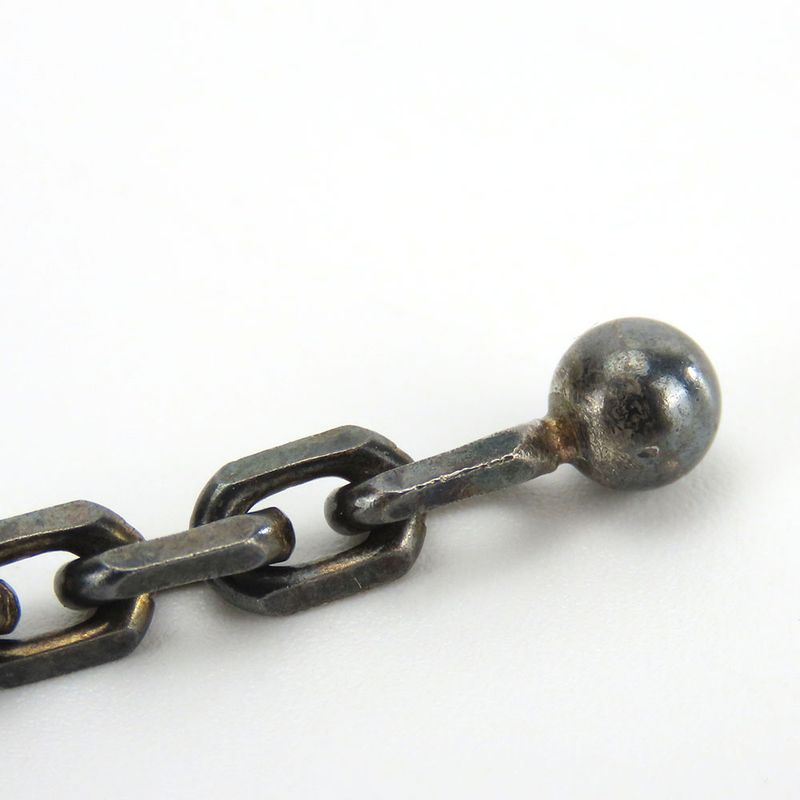 Hermes Bag Charm Apples Fruit Leather Silver 925 Red Silver Hardware Accessories